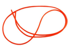 Кембрик флуоресцентный красный 0,8*1,5мм 1м