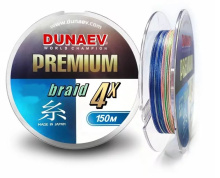 Плетеный шнур Dunaev Premium PE X4 Multi Color 150м