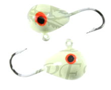 Мормышка Ладога особая Капля с ушком крашеная с фосфорной пяткой d3,0 мм (19)