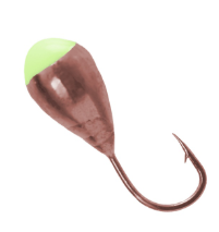 Мормышка вольфрамовая Lumicom Капля отверстие гальваника d3.0мм (CuP)