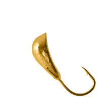 Мормышка вольфрамовая Lumicom Волжская Уралка гальваника d4.0мм (Au)