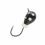 Мормышка вольфрамовая Lumicom Капля с ушком обмазка с камнем точки d5.0мм (Btd)