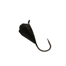 Мормышка вольфрамовая Lumicom Капля граненая с ушком покраска (d 3,0мм, BL)