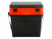 Ящик зимний Три кита 2-х секционный 380*360*240мм (Черный/Красный)