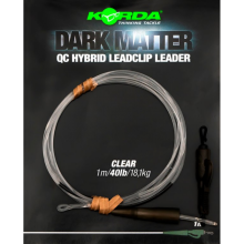Монтаж готовый Korda Dark Matter Leader Qs Hybrid Clip 1м (Clear)