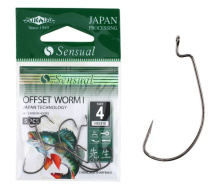 Крючок офсетный Mikado Sensual Offset Worm I BN 