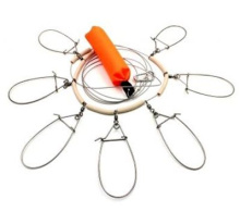 Кукан Namazu металлический с поплавком d2мм 3м