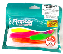 Приманка силиконовая Raptor Slim Shaker 4"  (Mix)