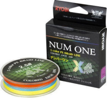Плетеный шнур Ryobi Num One PE4X 100м (#2.0, 0.235мм, Multi Color)