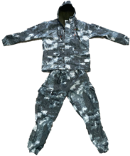 Костюм демисезонный мужской Горка Осень с флисовой подкладкой (р 44, Цифра серо-белый)