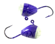 Мормышка Ладога особая Капля с ушком крашеная с фосфорной пяткой d4,0 мм (21)