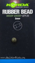 Бусина Korda резиновая d5мм (Green)