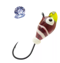 Мормышка вольфрамовая Lumicom Капля с ушком обмазка с камнем малек винт d5.0мм (MRBLd)