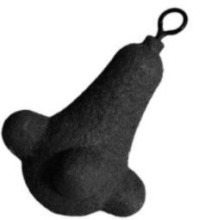 Груз Mikado для промерки дна Rough Rider Black Rubber