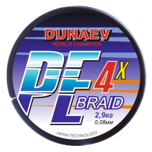 Плетеный шнур Dunaev Braid PE X4 Ярко-зеленый 150м