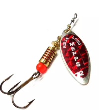 Блесна Mepps Aglia Long Redbo (№2, Silver, 7 г)