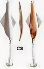 Блесна вертикальная зимняя Lucky John Gilder с цепочкой и тройником 10г (CS)