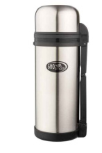 Термос Biostal 1,5л универсальный с дополнительной чашкой с ручкой и ремешком