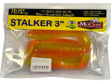 Приманка силиконовая Tilzit Stalker 3" (Оранжевый/Желтый)