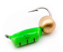 Мормышка Wolfram Столбик d1,5 мм 0,4г с латунным шариком (442, Зеленый)