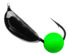 Мормышка вольфрамовая Premier Fishing Банан ядреный глаз 2,5мм 0,6г (Зеленый неон)