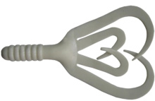 Приманка силиконовая Helios Credo Four Tail твистер 2,35" 6,5см (001, White)