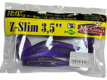 Приманка силиконовая Tilzit Z-Slim 3.5" (Фиолетовый с блестками)