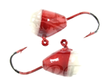 Мормышка Ладога особая Капля с ушком крашеная с фосфорной пяткой d3,0 мм (18)