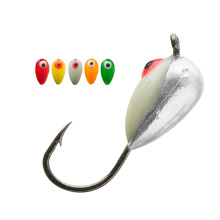 Mормышка вольфрамовая Lumicom Банан окуневый фосфорный глаз d5,0мм (AgP)