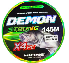 Плетеный шнур Mifine Demon Strong X4pe 145м 