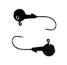 Джиг - головка Round 18г с крючком Murena №5/0 крашеная (Черный)