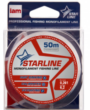 Леска Iam Starline монофильная 50м Transparent