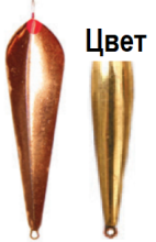 Блесна Пирс зимняя Вазуза большая с одним крючком 7г (Л)