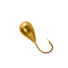 Мормышка вольфрамовая Lumicom Капля отверстие гальваника d4,0мм (Au, золото)