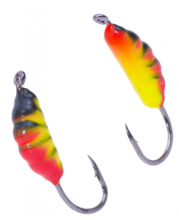 Мормышка вольфрамовая Lumicom Опарыш покраска d3,0мм (305)