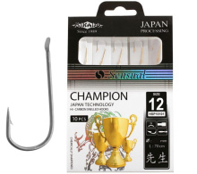Крючок + поводок Mikado Sensual Champion, №12 NI (10шт)