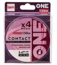 Плетеный шнур Iam №One Contact X4 150м Pink