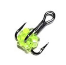 Тройник Яман с каплей и глазком №12 (Флуоресцентный Желтый)