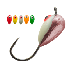 Mормышка вольфрамовая Lumicom Банан окуневый фосфорный глаз d3,0мм (CuP)