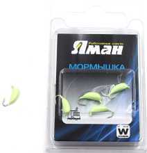 Мормышка вольфрамовая Яман Банан с ушком №3 1,1г (Фосфор)