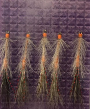 Стример Белоречье из меха козы с крючком №4 Fly (006)