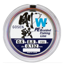 Плетеный шнур Gosen W4 Pe 150м (#0.6 (0.132)  Green)