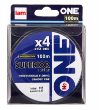 Плетеный шнур Iam №One Superior X4 100м Navy-green