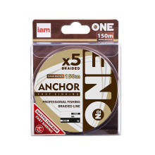 Плетеный шнур Iam тонущий №One Anchor X5 150м dark brown