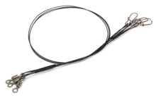 Набор поводков стальных Namazu Leader 1x7 Nylon Coated Black 15-20-25-30см 11кг