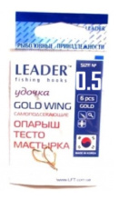 Крючок одинарный Leader Aji Gold самоподсекающийся