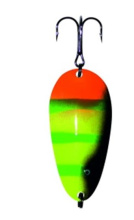 Блесна колеблющаяся Ложка с ребром крашеная 60мм